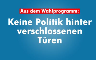LINKE unterstützt Forderung nach Transparenz