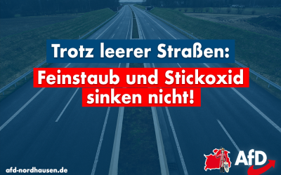 Trotz leerer Straßen: Feinstaub und Stickoxid sinken nicht!