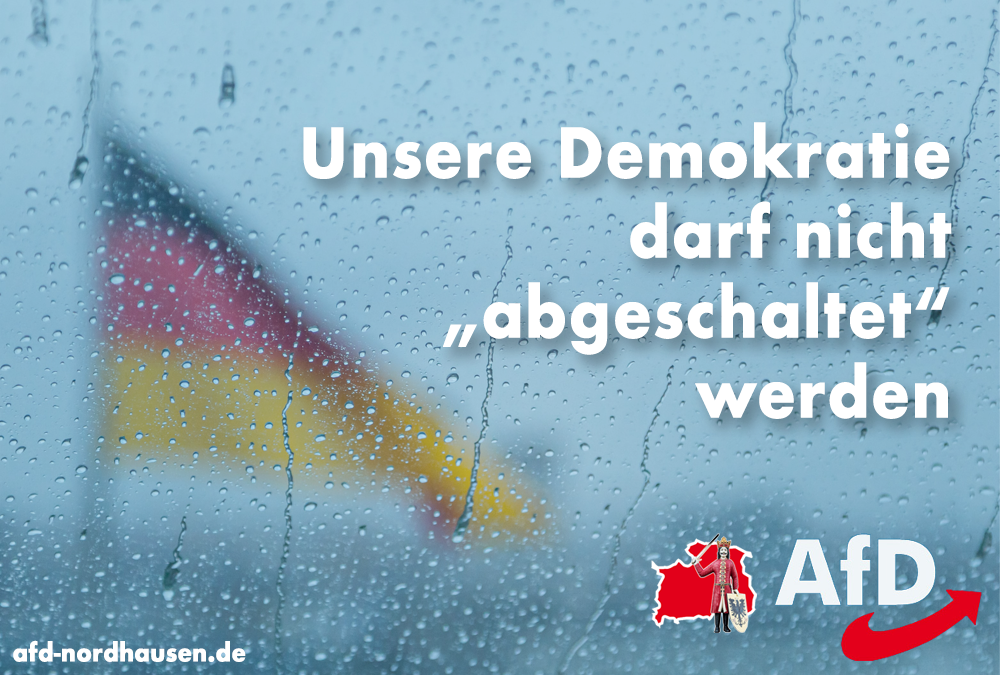 Demokratie darf nicht „abgeschaltet“ werden