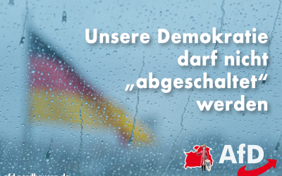 Demokratie darf nicht „abgeschaltet“ werden