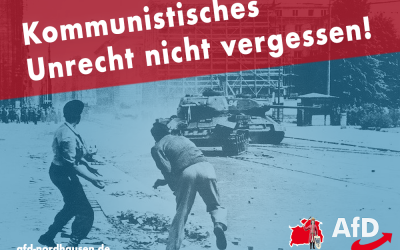 Kommunistisches Unrecht nicht vergessen