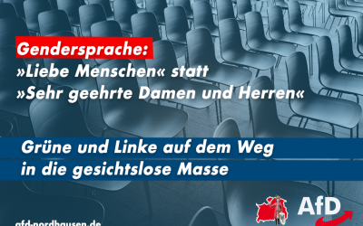 Gender-Neusprech: Grüne und Linke auf dem Weg in die gesichtslose Masse