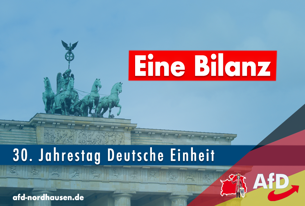 30 Jahre Deutsche Wiedervereinigung, eine Bilanz