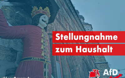AfD bietet sich an: Nachtragshaushalt mit konsequenter Neuausrichtung am Nutzen der Bürger