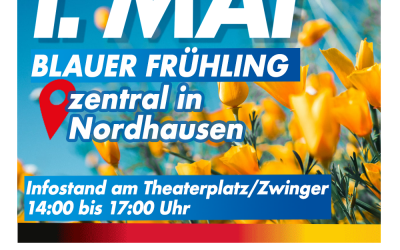 Infostand zum 1. Mai