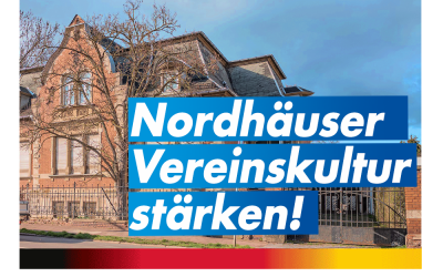 Nordhäuser Vereine stärken und nicht obdachlos machen