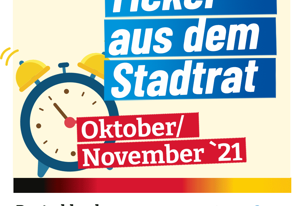 Ticker aus dem Stadtrat Nordhausen (September/Oktober 2021)