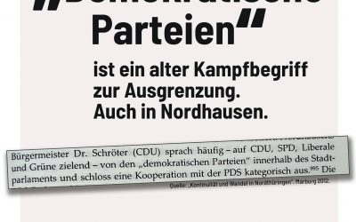 Demokraten sind wir alle! Demokratie lebt vom Streit