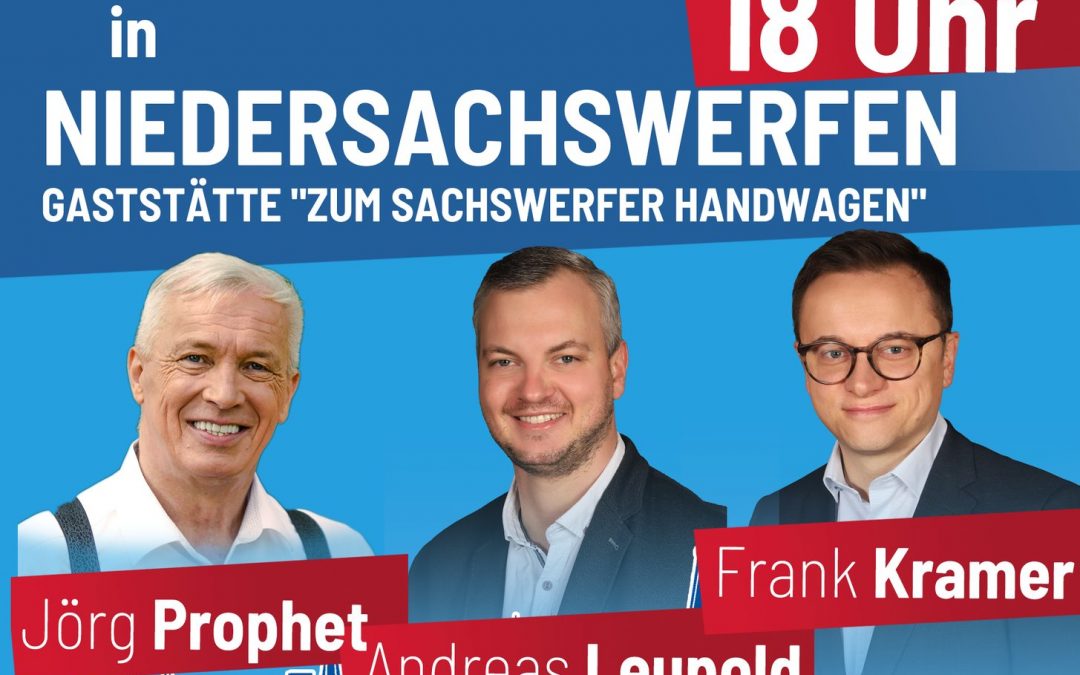 AfD lädt zum Bürgerdialog in Niedersachswerfen